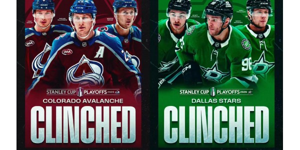 Avalanche och Stars har säkrat sina platser i hockeyns högsta nivå.